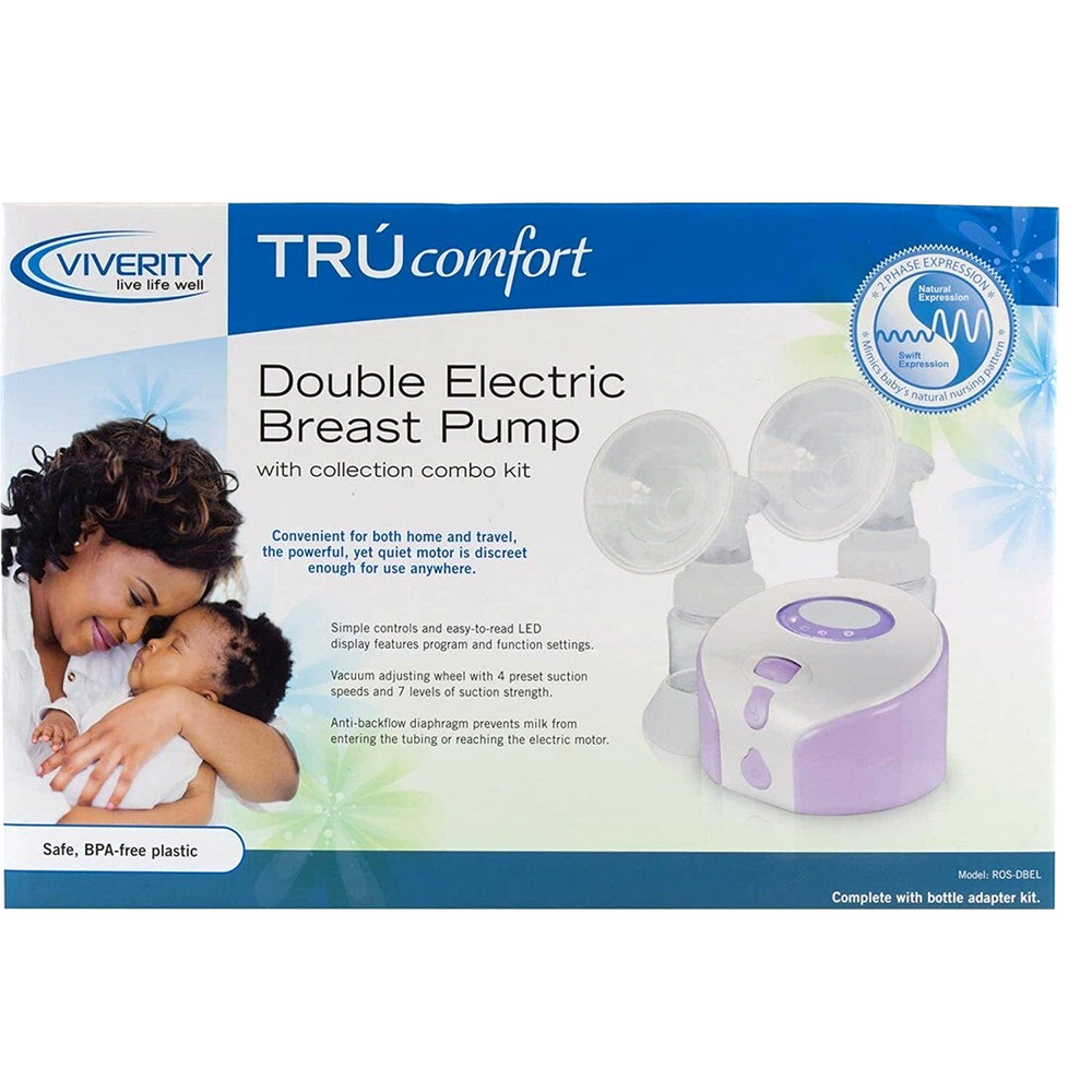 Viverity TruComfort Deluxe Double Electric Breast Pump Brand New in Box